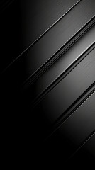 Fototapete - An abstract composition of black and gray diagonal surfaces with sleek lines, creating a minimalist and modern design that symbolizes elegance, sophistication, and simplicity.