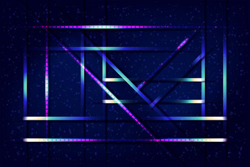 Wall Mural - Abstract mesh with bright lines. Energy, technology concept. Background with noice