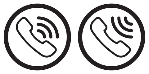 Poster - Phone icon vector. Telephone icons collection. Mobile icon symbol set. EPS 10.