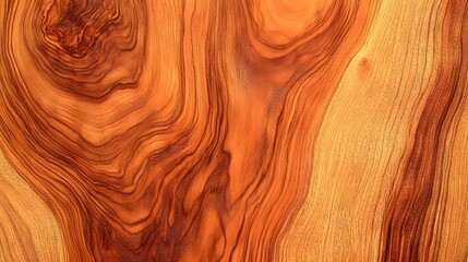 Poster - Detailed Textured Wooden Surface with Natural Grain and Patterns Closeup View of Rustic Brown Hardwood Furniture or Flooring Material