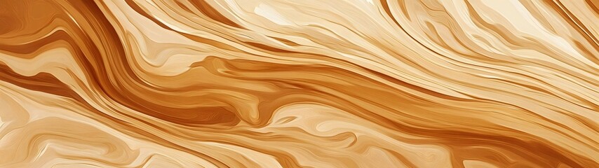 Leinwandbilder - Elegant Flowing Curves in Warm Earth Tones   Captivating Abstract Digital Art Composition with a Fluid Wave like Movement and Harmonious Colors  Suitable for Luxury Branding Wallpapers Backgrounds