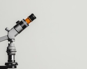 Leinwandbilder - Streamlined Industrial Microscopy Setup for Precision Research Stylish Metal and Glass Instruments in Minimalist Lab Environment for Advanced Analysis and Academic Publication