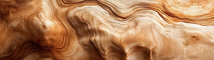 Poster - Gorgeous Swirling Patterns of Natural Woodgrain Textures  Intricate detailed wood grain abstractphotographic background with warm brown and earthy tones perfect for digital wallpapers website designs