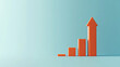 © Design_Stock - Upward Trending Orange Bar Graph Minimalist Growth Chart Design