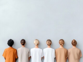 Poster - Contemporary Healthcare Unity Diverse Team in Earth-Tone Scrubs, Minimalist Setting - Medical Collaboration Expertise and Inclusive Teamwork Image