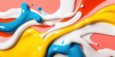 Leinwandbilder - Playful Abstract Confection Colorful Candy-Inspired Swirled Resin Art for Contemporary Spaces - Vibrant Decor and Retail Display Solutions