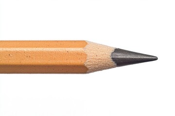 Aufkleber - Minimalist Writing Instrument Display Graphite Pencil with Detailed Tip on White - Educational Content and Eco-Friendly Stationery Promotion for Modern Learning Environments