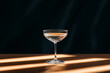 © heerim studio - Elegant cocktail glass on a sunlit surface