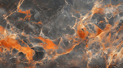 Aufkleber - Mesmerizing marble texture with intricate brown and orange fractal like patterns showcasing the natural beauty and complexity of this mineral material  The weathered aged appearance and granular