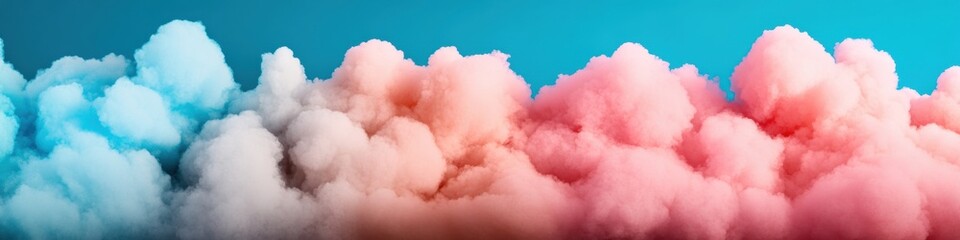Fototapete - Vibrant Cloud Texture Aesthetic Pastel Sky for Digital Media and Atmospheric Branding - Engaging Visuals in Tech and Social Trends