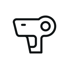 Poster - pricing gun line icon, price labeler vector symbol with editable stroke