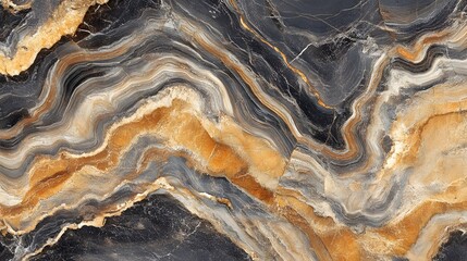 Leinwandbilder - Mesmerizing Swirling Geological Texture of Colorful Mineral Stone Pattern Abstract Natural Background with Intricate Designs Luxury Elegant Decorative Wallpaper Graphic