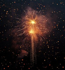 Poster - Fireworks exploding in the night sky, creating a festive atmosphere