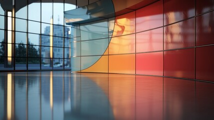 Poster - A virtual set studio is utilized for capturing green footage and creating 3D illustrations