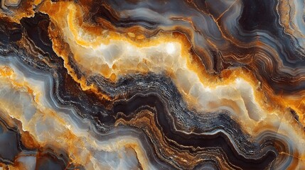 Leinwandbilder - Stunning abstract background with vibrant striations swirling patterns and multicolored mineral formations captured in a rugged natural landscape
