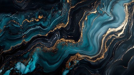 Leinwandbilder - Stunning abstract marble texture with intricate mineral formations and vibrant colors of emerald sapphire amethyst and quartz  Highly detailed geological pattern with a luxurious modern