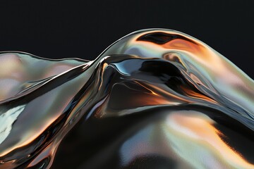 Poster - A digital 3D glitch effect that is abstract in nature, featuring a textured screen and a dispersed background