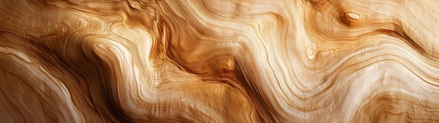 Poster - Stunning Close up Detailed Wood Grain Texture Featuring Swirling Natural Patterns and Earthy Tones  Captivating Abstract Background with Organic Wooden Material Surface and Rustic Artisanal Aesthetic
