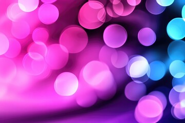 Poster - Colorful bokeh lights creating festive blurred background for design