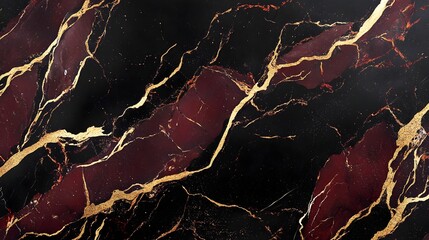 Leinwandbilder - Stunning Marbled Textured Abstract Background in Luxurious Dark Brown and Gold Colors  Elegant Vintage Fractal Pattern Surface with Grunge and Rustic Vibes Suitable for Premium Branding Fashion