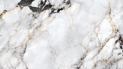Poster - Stunning photograph showcasing an exquisite marble surface with intricate golden veins and captivating geometric patterns  This luxurious sophisticated