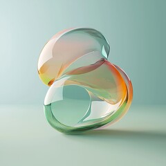 Poster - The design incorporates a holographic liquid metal 3D shape with dynamic fluid bubbles that are covered in holographic foil, creating a trendy visual effect in a 3D rendered environment