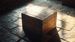 © A B I G A I L - Wooden crate sunlight stone floor mystery game background