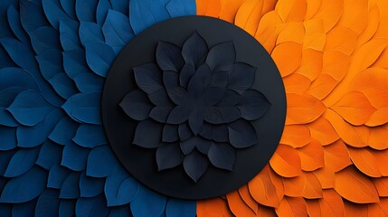 Poster - Beautifully Intricate and Detailed Indian Mandala Patterns with a Soft Glowing Gradient Center Creating a Mesmerizing and Visually Striking Abstract Design