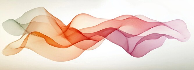 Poster - Dynamic abstract style incorporates fluid lines for various design elements