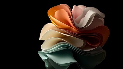Poster - A 3D rendering of a glass light emitter is depicted, showcasing an iridescent holographic neon gradient wave texture, suitable for various design applications