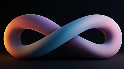 Poster - This vibrant design element showcases a 3D abstract light emitter made of glass with a neon iridescent holographic texture, ideal for banners, backgrounds, and more