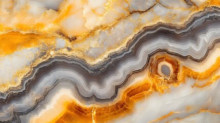 Leinwandbilder - Vibrant marbled texture pattern with swirling golden tones and earthy hues creates a striking abstract background design perfect for premium high end and luxury themed visual content
