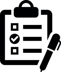 Aufkleber - list to do icon vector illustration