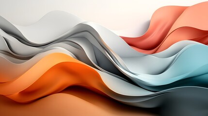 Fototapete - captivating iridescent holographic color waves flow across the frame creating a sleek and modern abs