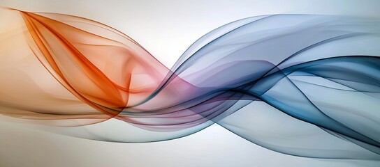 Poster - A colorful gradient design featuring an abstract, fluid, iridescent, and holographic curved wave in motion set against a black background