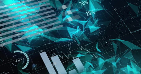 Poster - image of statistics and digital data processing