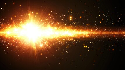 Wall Mural - glowing cosmic explosion, energy burst, space background, abstract art