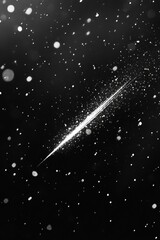 Wall Mural - Black Star in Sky
