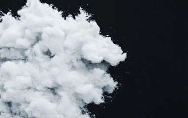 Poster - abstract clouds above the dark surface, creating a calming atmosphere.