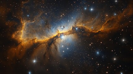 Wall Mural - a celestial wonderland of light and swirls.