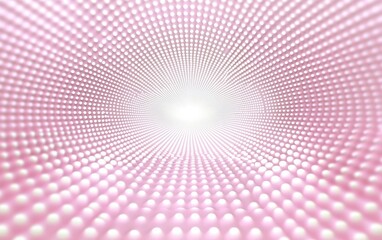 Poster - playful baby pink pop art background with retro dots design