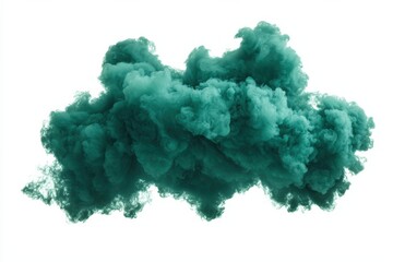 Poster - Unique abstract green smoke, creating a toxic effect.