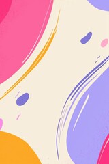 Poster - Modern flat with vibrant colors and smooth curves, showcasing artistic design. Perfect for contemporary projects.