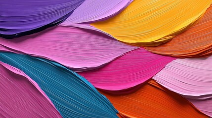 Poster - Vibrant color palette creation digital art studio abstract art creative environment close-up view artistic expression
