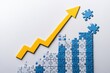 © photopixelstudio - Rising graph with jigsaw puzzle pieces
