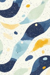 Poster - Clean minimalist design featuring subtle pastel shapes and colors.