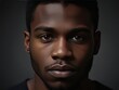 © buena17 - Melancholic Portrait of a Young Black Man in Thoughtful Reflection