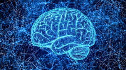 Poster - brain, neural, network, technology, innovation, explore unique strategies for vibrant growth.
