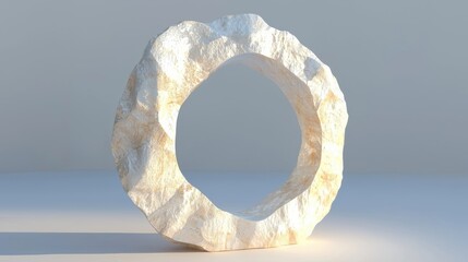 Poster - Unique stone light circle design, perfect for modern decor and ambiance.