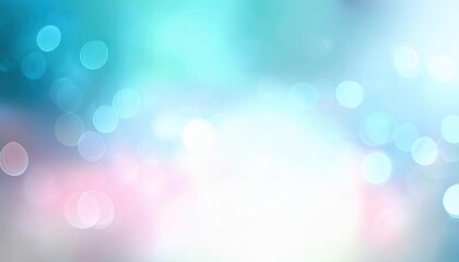 Poster - soft pastel bokeh background with blue and pink hues for abstract design, creative, calming effect, photography